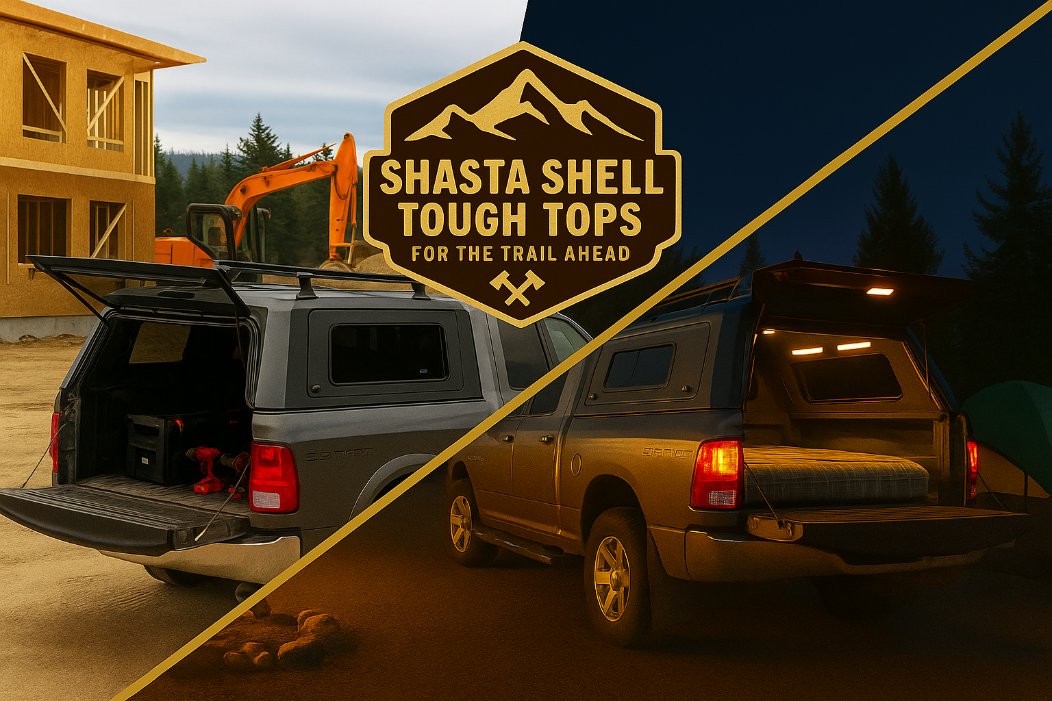 Shasta Shell Tough Tops – work by day, camp by night